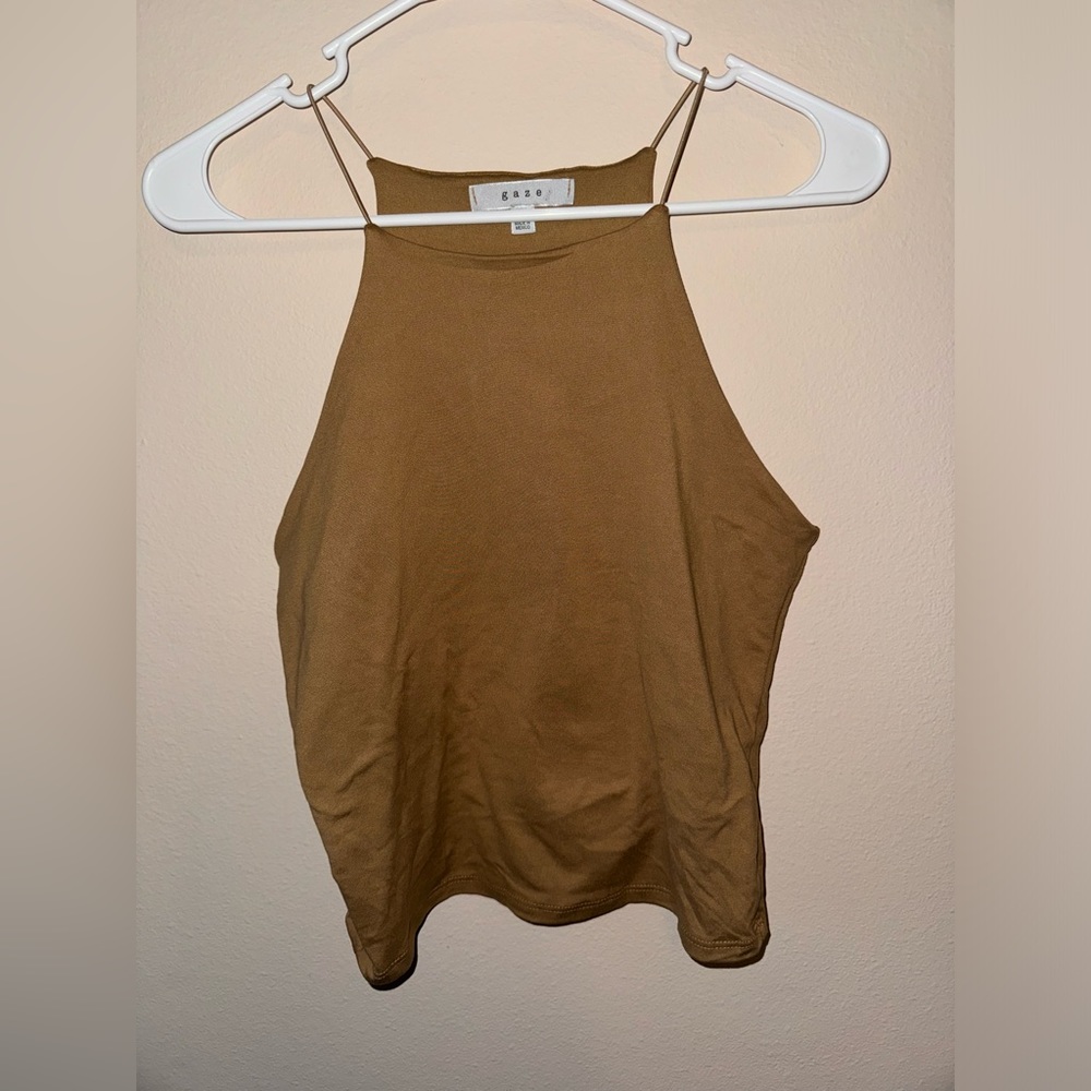 Worn Once Women’s Small Gaze Tan Tank Top